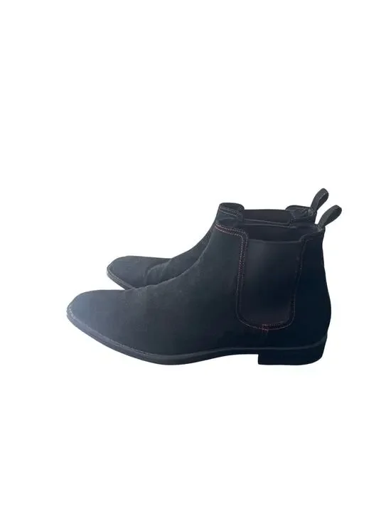 Donald J Pliner Italy Men's Barton Chelsea Boots Black Suede Ankle N Bootie Sz11
