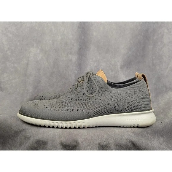 Cole Haan 2.Zerogrand Laser Wingtip Oxford Grey Stitchlite C27947 Mens 7M