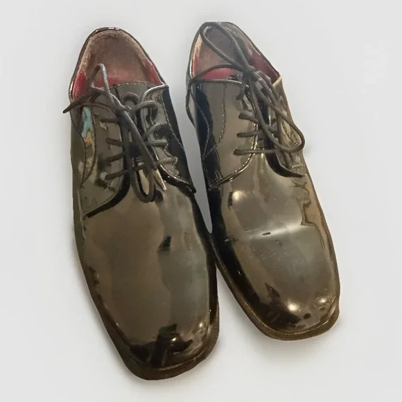 Classic Formal Oxford Men's Shoes Size 9.0 M, Black Patent