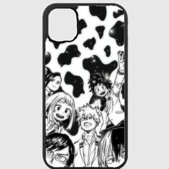 My hero academia cow print phone case
