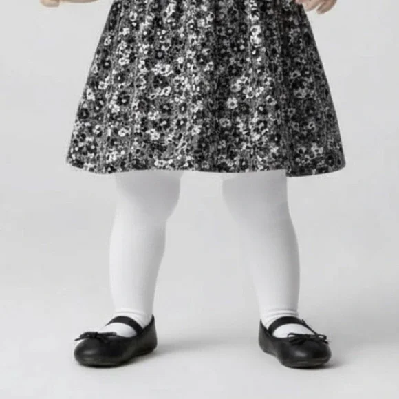 NEW Cat & Jack Black Ballet Flat Dress Shoes with Bow Size 6 Vegan Leather