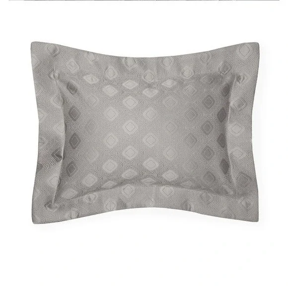 Sferra Gaeta Sham Boudoir Flange Flint 12x16 Brand NWT Italy Matelassé #4315