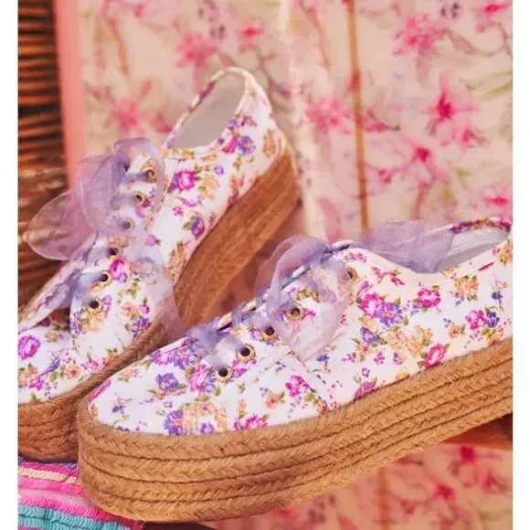 LoveShackFancy x Superga Platform Espadrilles Sz. 41.5 (US 10)