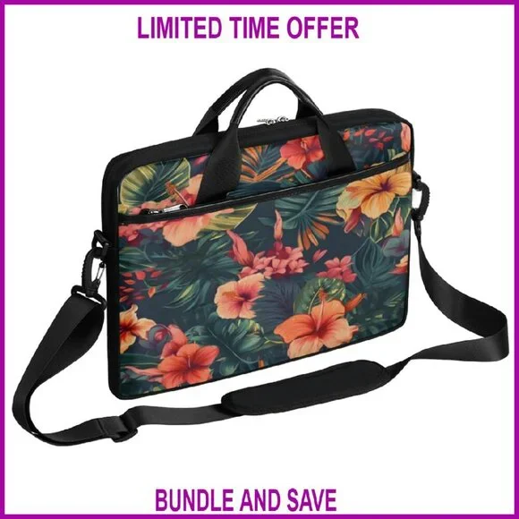 Waterproof Laptop Messenger Bag 13-15 Inch Slim Briefcase Shoulder Bag