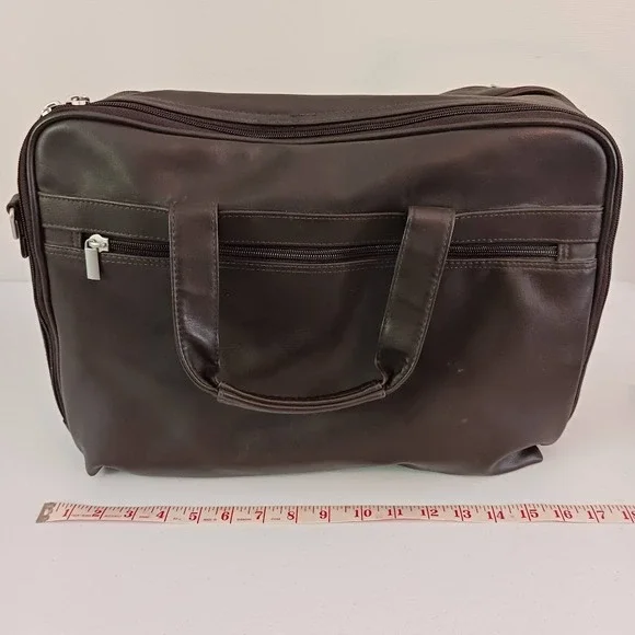 Laptop Travel Bag, Shoulder‎ Strap, Soft Full Grain Leather 16