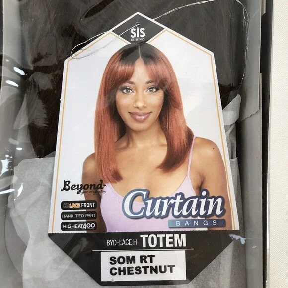 Zury Sis Beyond Your Imagination Lace Front Wig BYD Lace H Totem Chestnut Bangs