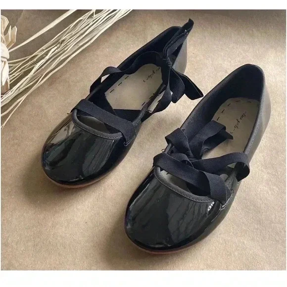 me Zara Patent Leather Ballet Flats Size 32 | 1