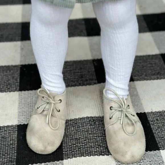 Piper Finn | Cream Low Top Oxfords Hard Sole | Size 9