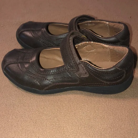 STRIDE RITE Brown Leather Mary Jane Shoes sz 12.5M