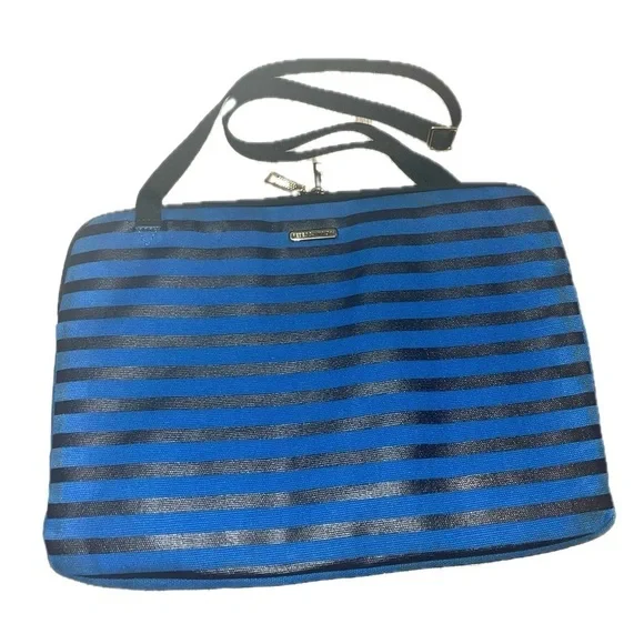 HP 🎉Rebecca Minkoff laptop case Black and Blue Striped 15