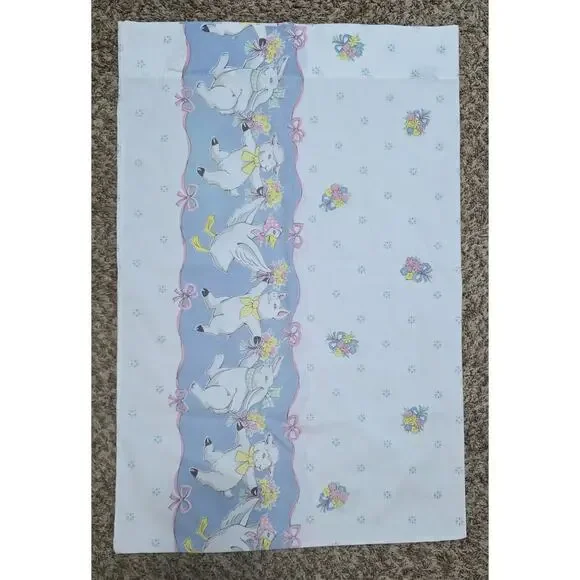 Vintage Fieldcrest Farm Animals Standard Pillow Case 1980s