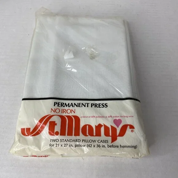 Vintage Pillowcase White Eyelet 21
