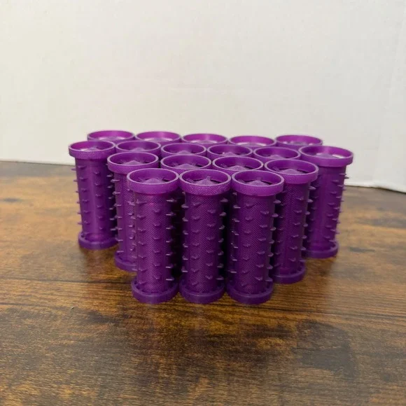 Remington Hot Rollers Hair Curlers Purple 18pc Spiked Grip H-1080N Replacement