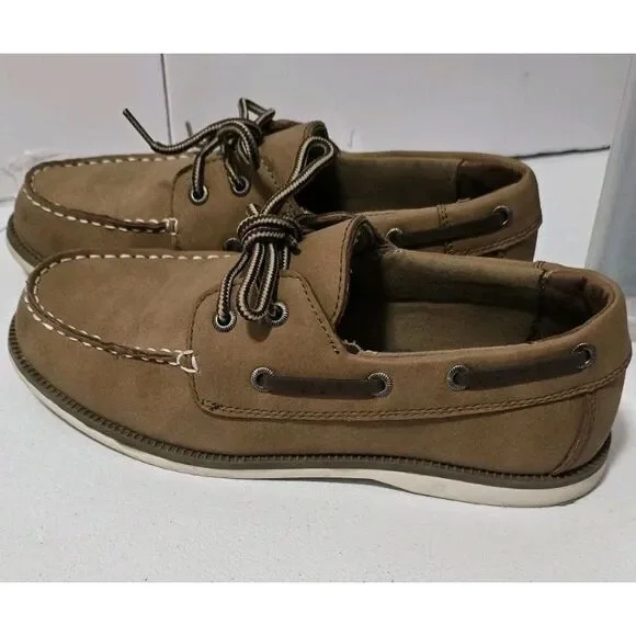Cat And Jack Boys Size 5‎ Tan Dress Up Shoes