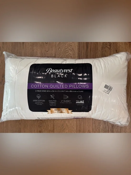 🎉LAST CHANCE🎉BEAUTYREST BLACK 2pk‎ Luxurious Down Alternative Pillows