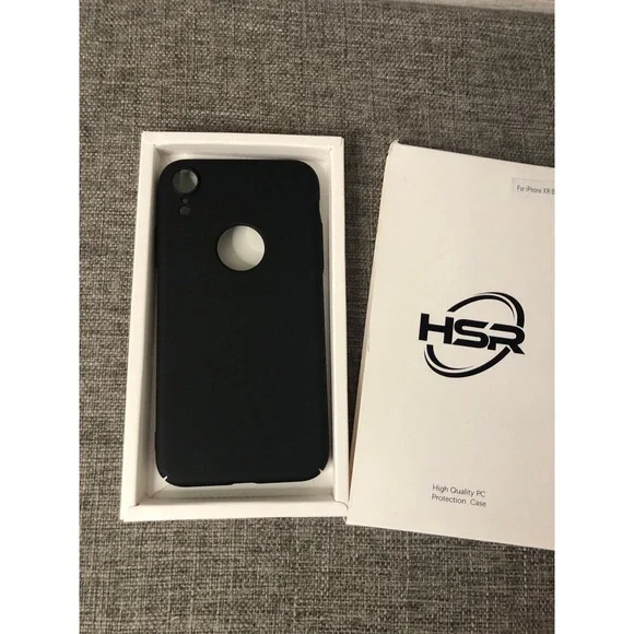 HSR High Quality PC Protection Black Case for iPhone XR