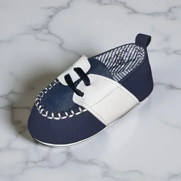 Pitter Pat Baby Boat Crib Shoes Size 19 US PreWalker