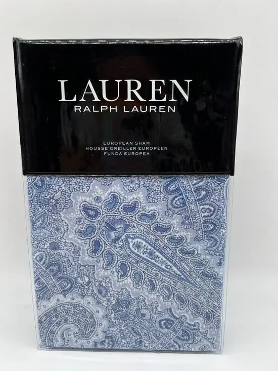 Lauren Ralph Lauren Flannel One European Sham 26”X26” 100% Cotton $125