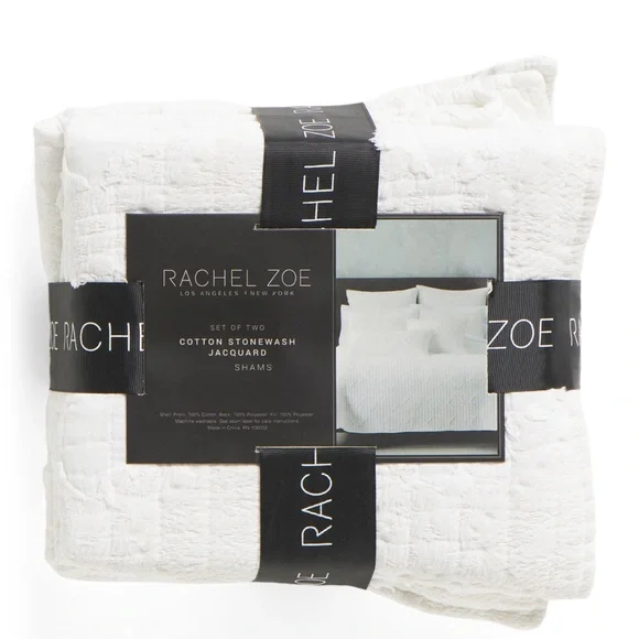 🎉LAST PIECE 🎉 RACHEL ZOE 2pk Miri Clip Cut Shams