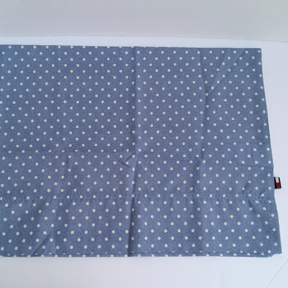 Tommy Hilfiger Polka Dot Blue Printed Standard Pillowcase