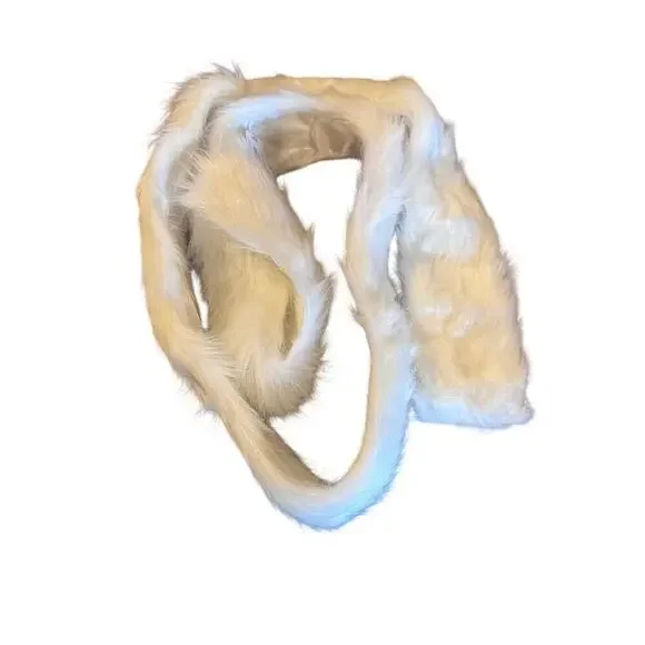 Pier One Faux Fur Garland 69” – White Wedding Decor | Luxe Winter Holiday Accent