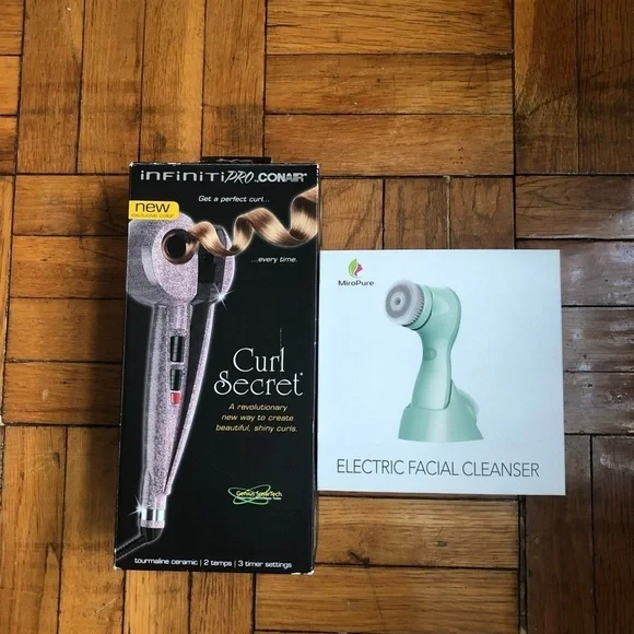 Conair Curl secret + face cleansing brush bundle