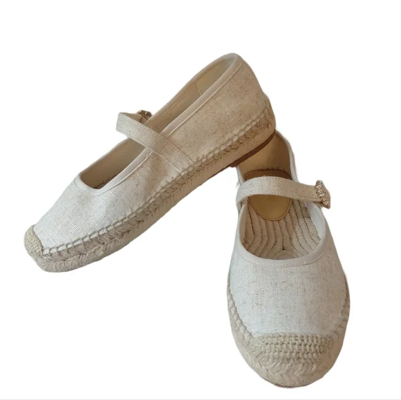 NEW J CREW Mary Jane Espadrille Flats Size 6.5