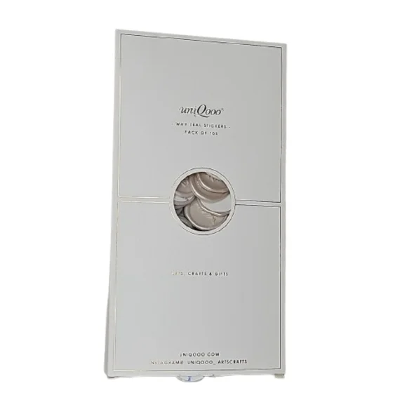 White Wax Seal Stickers 100 Packs