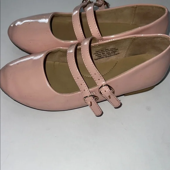 Cat & Jack Pink Double Strap Flats