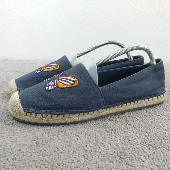 Kate Spade Aflutter Butterfly Embroidery Espadrille Flat Loafer Women Size 10