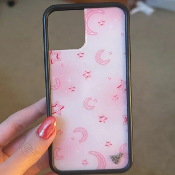 Wildflower iPhone 12 Pink Star and Moon Case