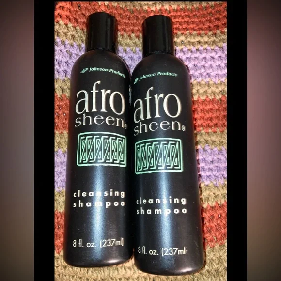 Vintage 90s Afro Sheen Cleansing Shampoo Collectible Black Hair Movie Prop 8oz