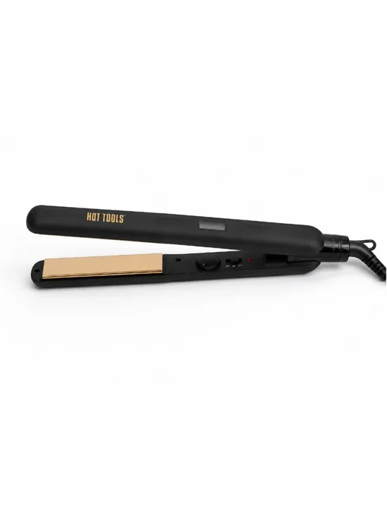 Women's Hot Tools Black Gold Flat Iron Hair Straightener HTST2588 1