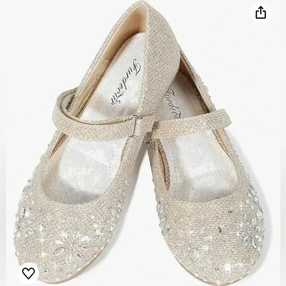 Princess ballet glittery‎ ballet flats