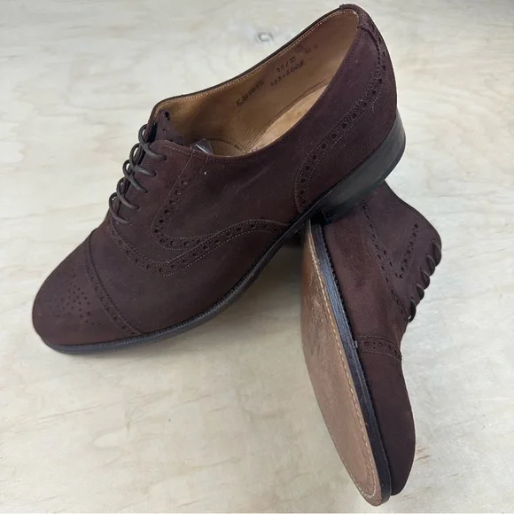 Alan Mcafee Brown Leather Dress Shoes