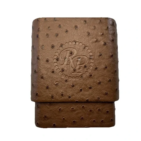 Rocky Patel Premium Ostrich‎ Leather Cedar Lined Case Travel Carrier