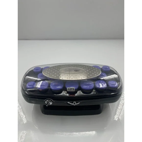 InfinitiPro by Conair Instant Heat Ceramic Flocked Hair Setter 12 Rollers Black