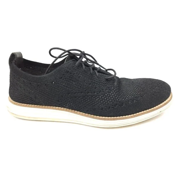 Cole Haan C27959 Grand OS Wingtip Men’s Size 8 M Oxfords Black Stitchlite