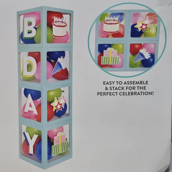Birthday Balloon Box Kit NEW