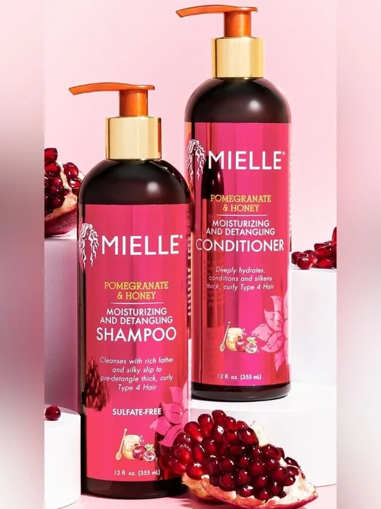 Miele Pomegranate & Honey Moisturizing and Detangling Shampoo & Conditioner
