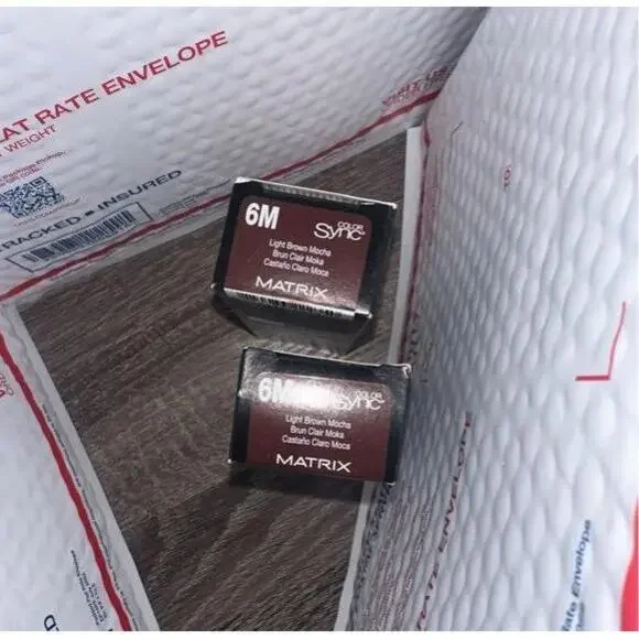 Matrix 6M Light Brown Mocha Demi Permanent Mocha Tone Color Sync Hair‎ Color