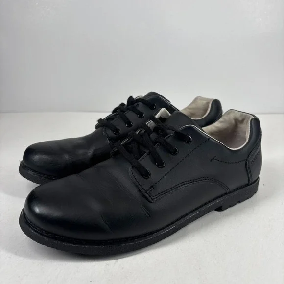pediped Flex Storm Boys US Size 6Y/38 Black Leather Oxford Dress School Shoes