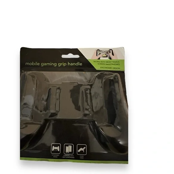Mobile gaming grip handle for cell phone