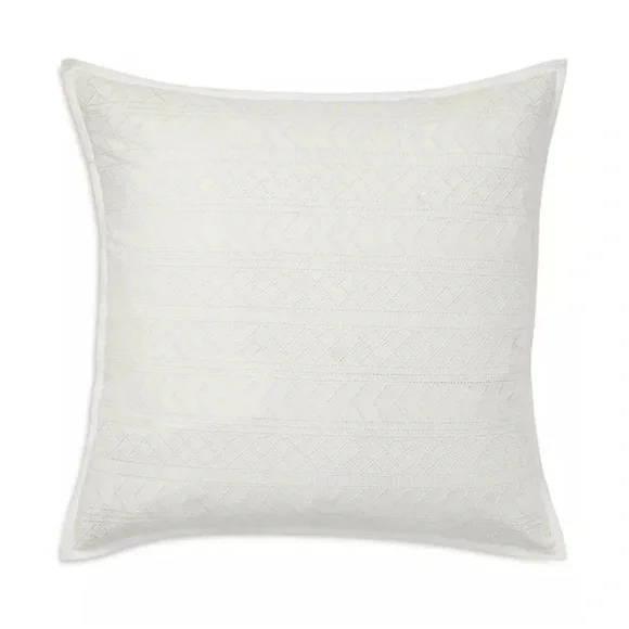 Lauren Ralph Lauren Willa Hemstitched Euro Sham in Cream, New w/Tag $135