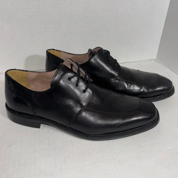 Florsheim Black Split Toe Square‎ Toe Oxfords men's size 10D