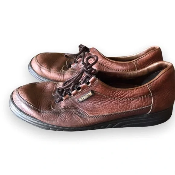 Mephisto Hike Desert Wild Leather Lace Up Oxfords in Chestnut Brown Men’s Sz. 11