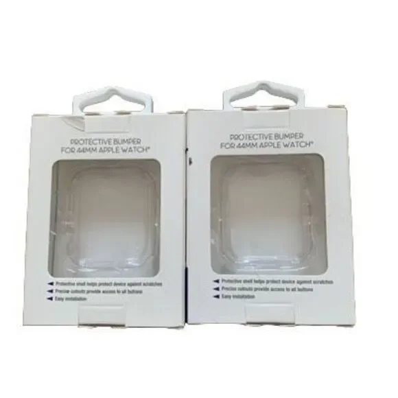 2 WITHit Clear Protective Bumpers For 44MM Apple Watch