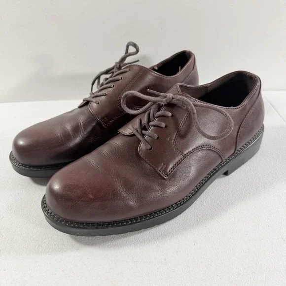 Nunn Bush Mens Brown Leather Lace Up Oxford Dress Shoes Size 9 M