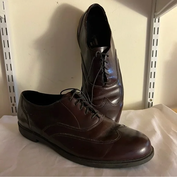 Hush Puppies Mocha/Brown Oxfords Saddle Shoes Leather Men’s Size 11 M
