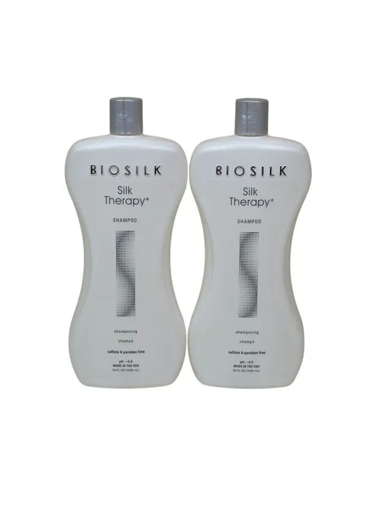 BioSilk Silk Therapy 2 pack Shampoo Due 34 Oz Jumbo Sulfate Paraben Free